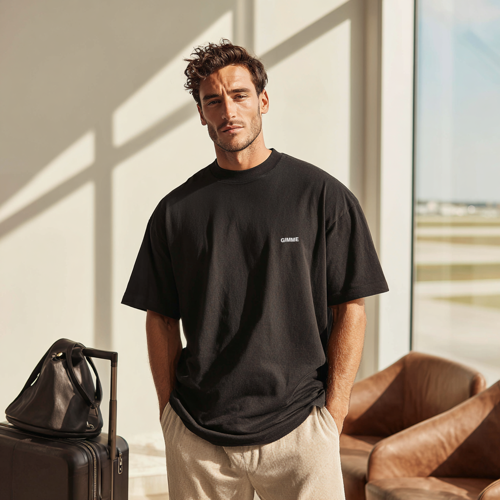 BASIC x GIMME Black T-shirt